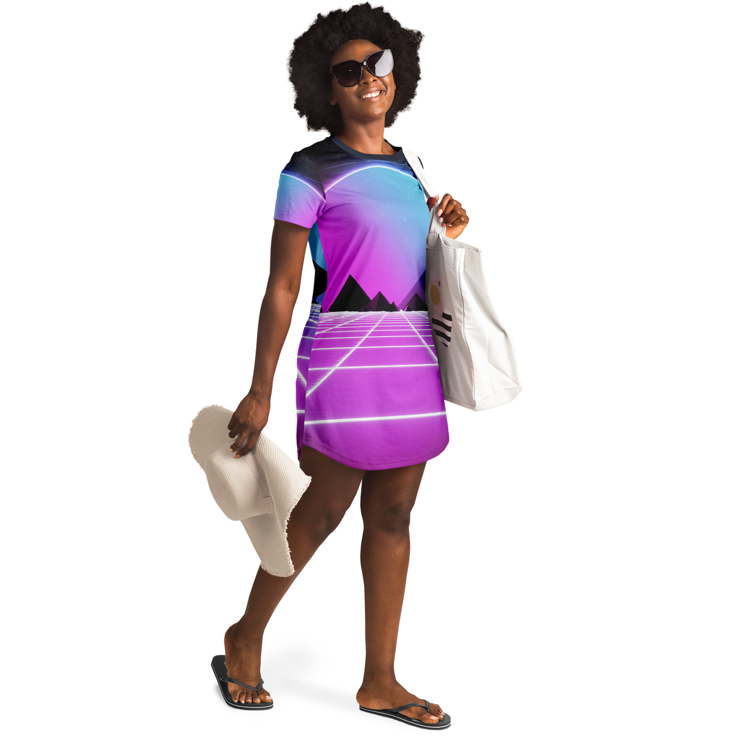 DIGITAL MIRAGE \\ t-shirt dress