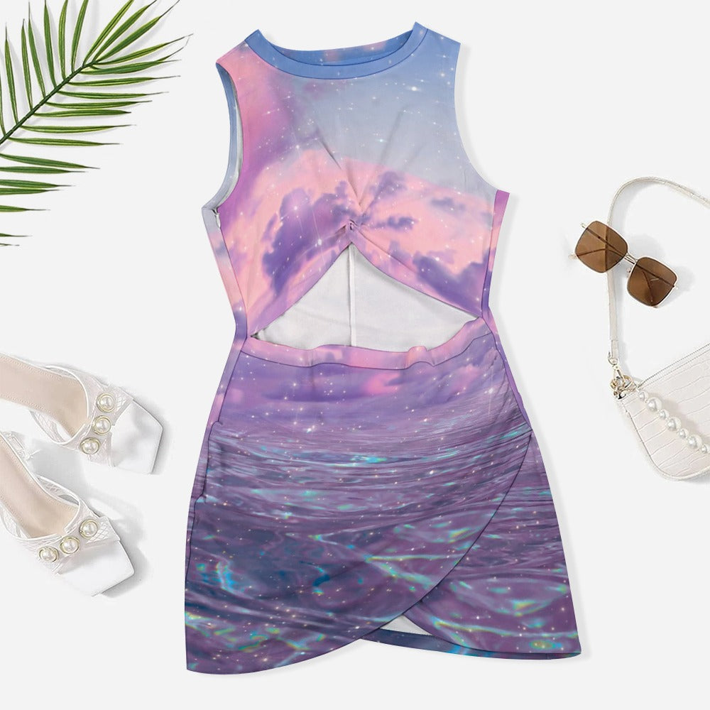 ETHER BEACH \\ crossed-fit hip skirt