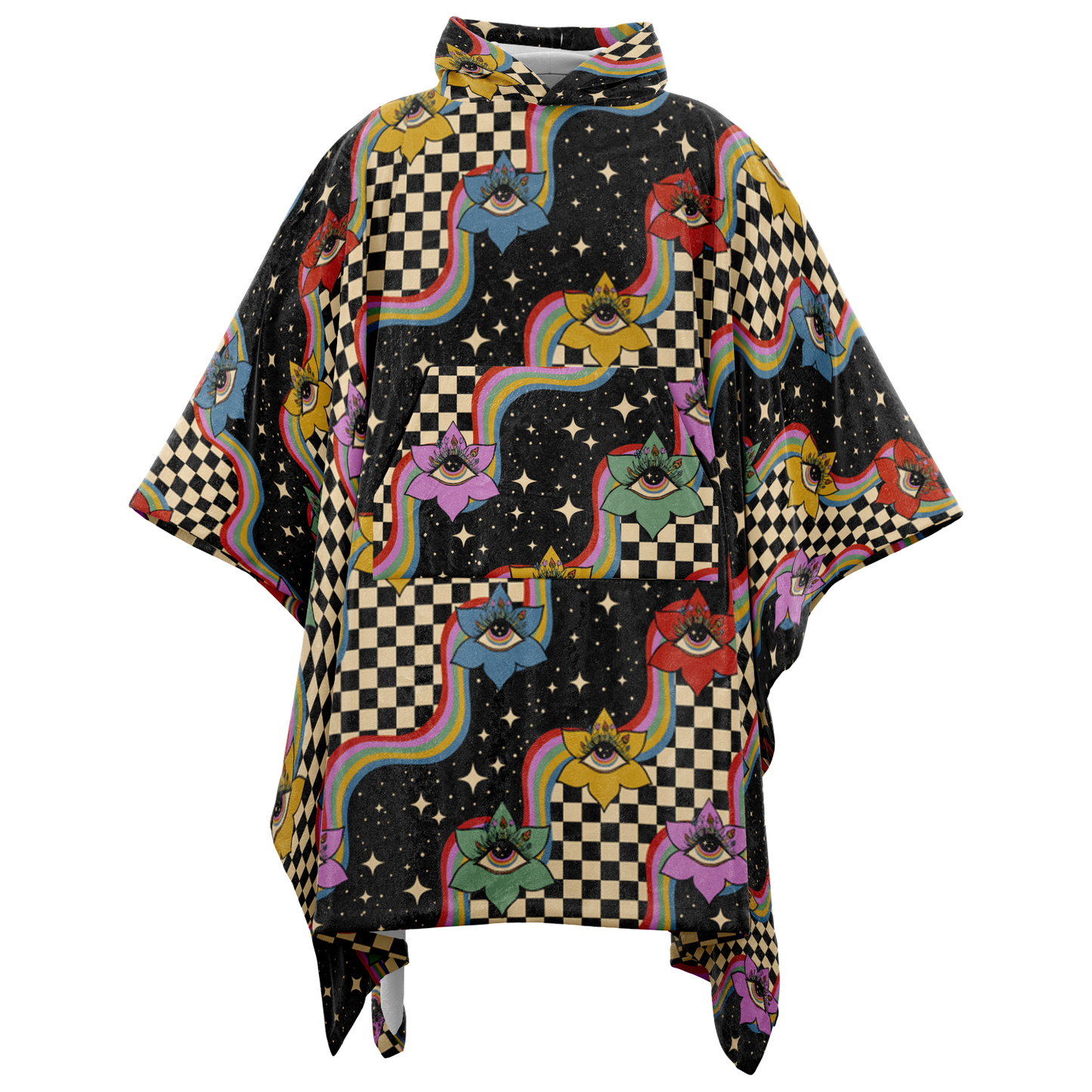 EYE SPY \\ Flannel Blanket Poncho