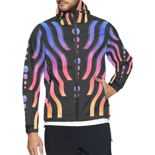 FLOW STATE \\ Unisex All Over Print  Hooded Windbreaker