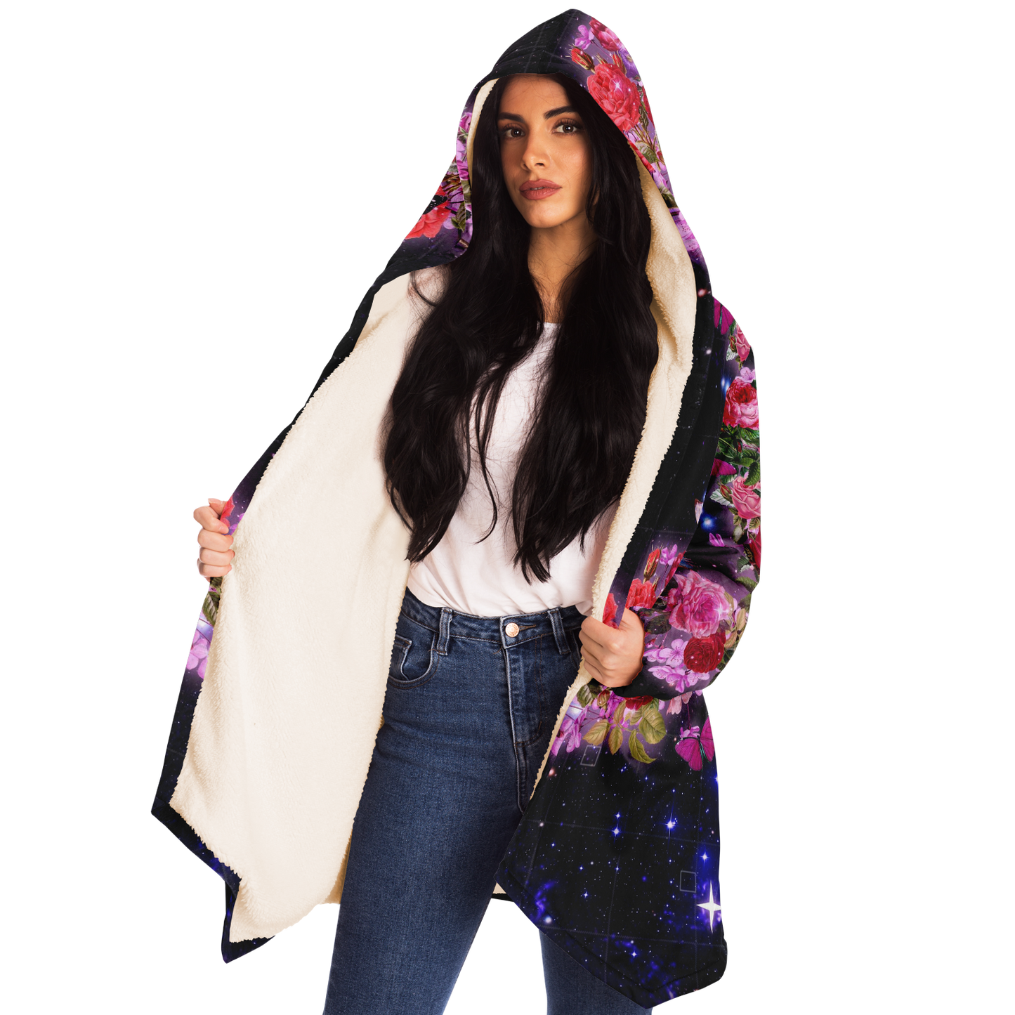 QUANTUM BOTANY \\ premium sherpa-lined rave cloak