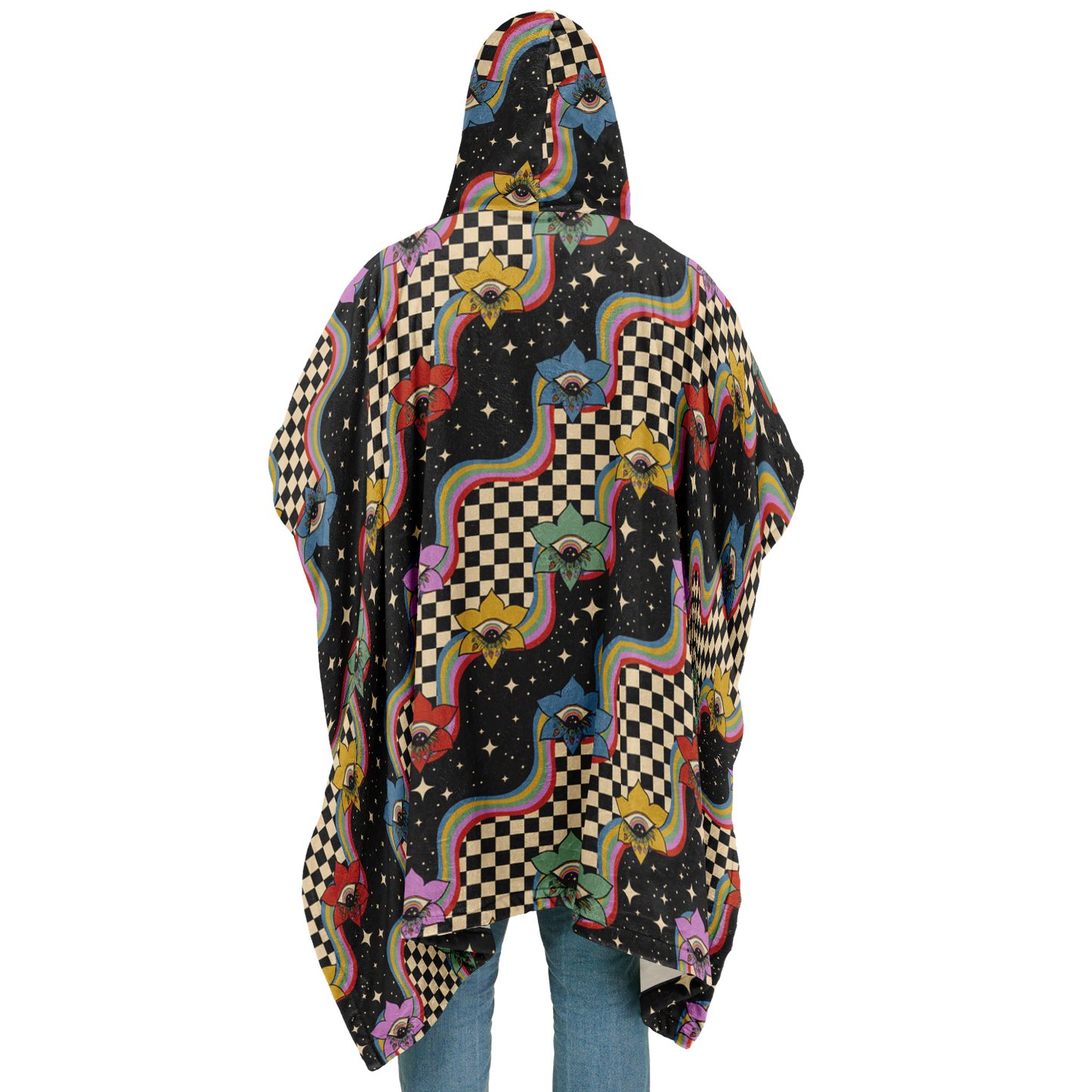EYE SPY \\ Flannel Blanket Poncho