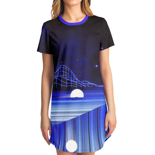 GLITCH MOUNTAIN \\ t-shirt dress