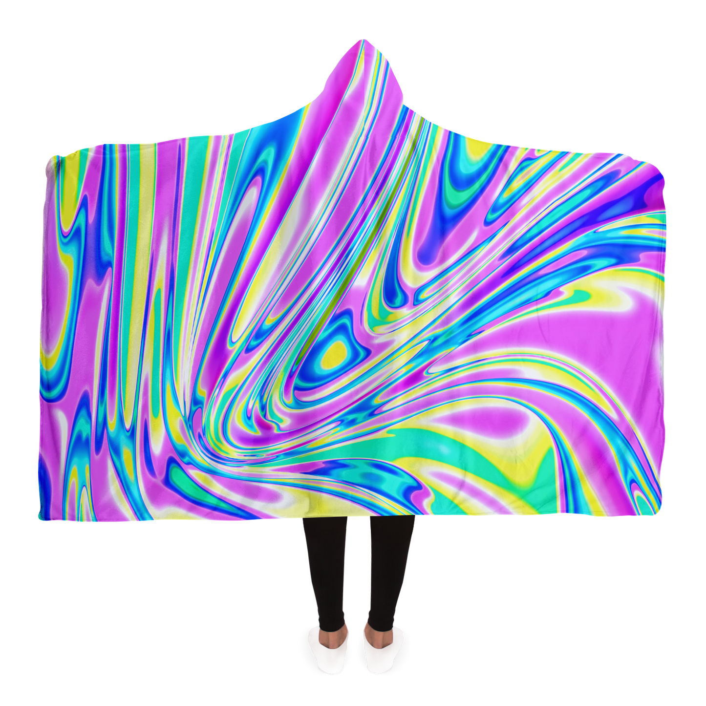 BRAIN BLENDER \\ premium sherpa fleece-lined hooded blanket