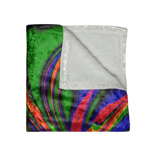 PRIMORDIAL OOZE \\ crushed velvet blanket