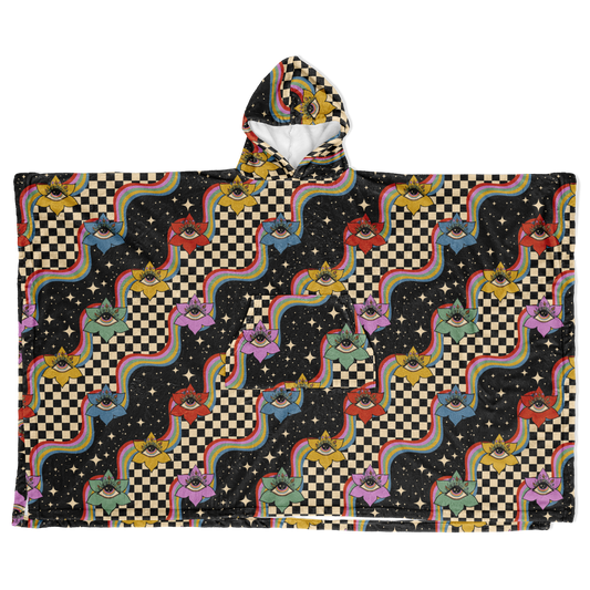 EYE SPY \\ Flannel Blanket Poncho