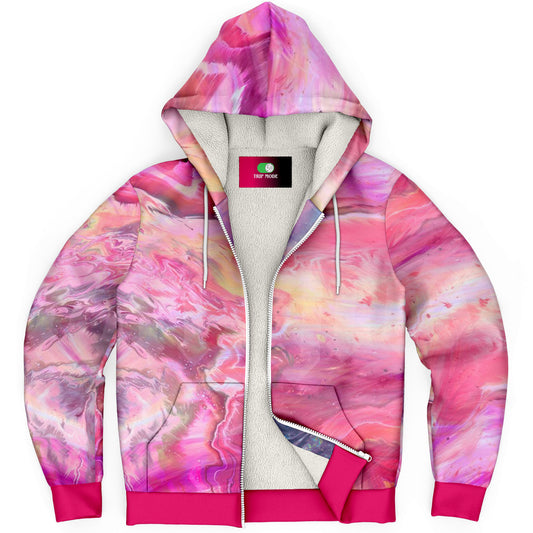 STRAWBERRY ALARM CLOCK \\ premium sherpa-fleece lined zip hoodie
