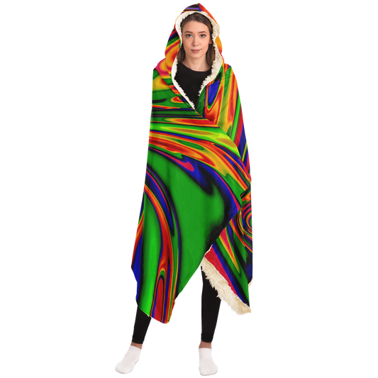 PRIMORDIAL OOZE \\ premium sherpa-lined hooded blanket