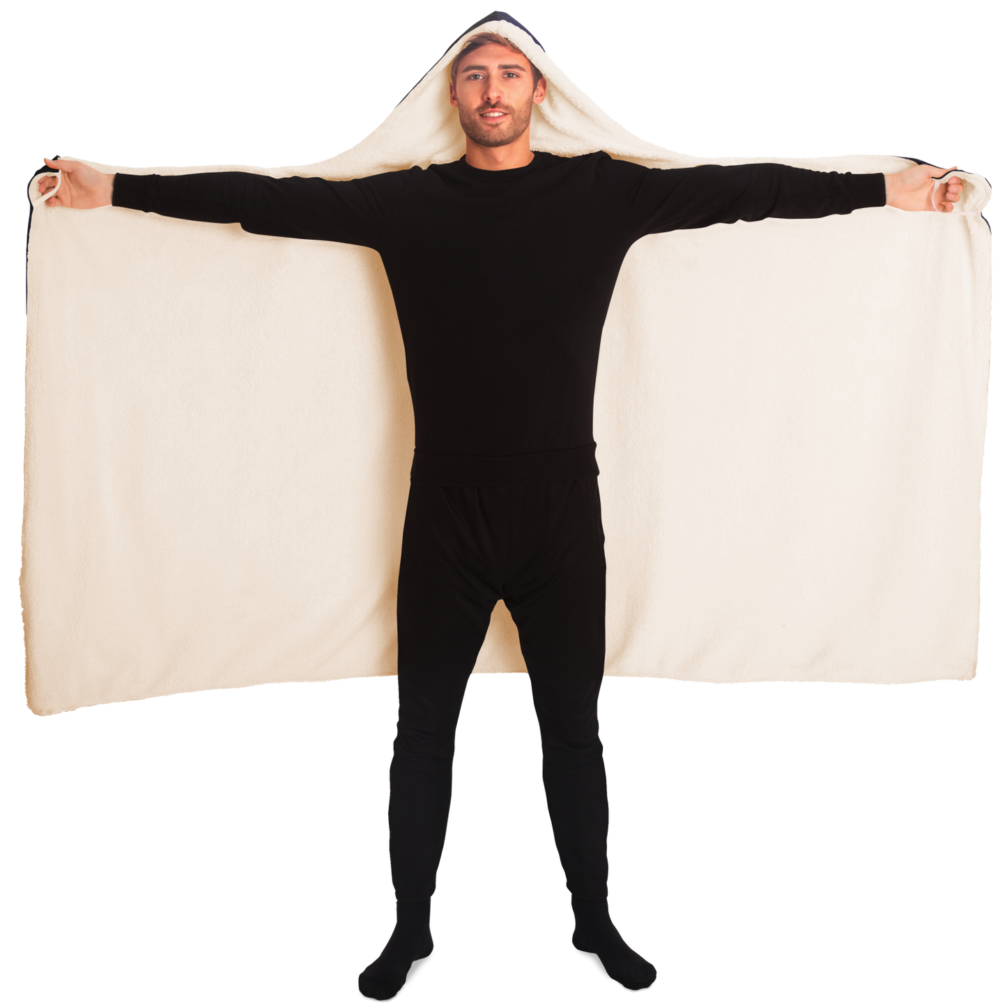 GLITCH MOUNTAIN \\ sherpa-fleece lined hooded blanket