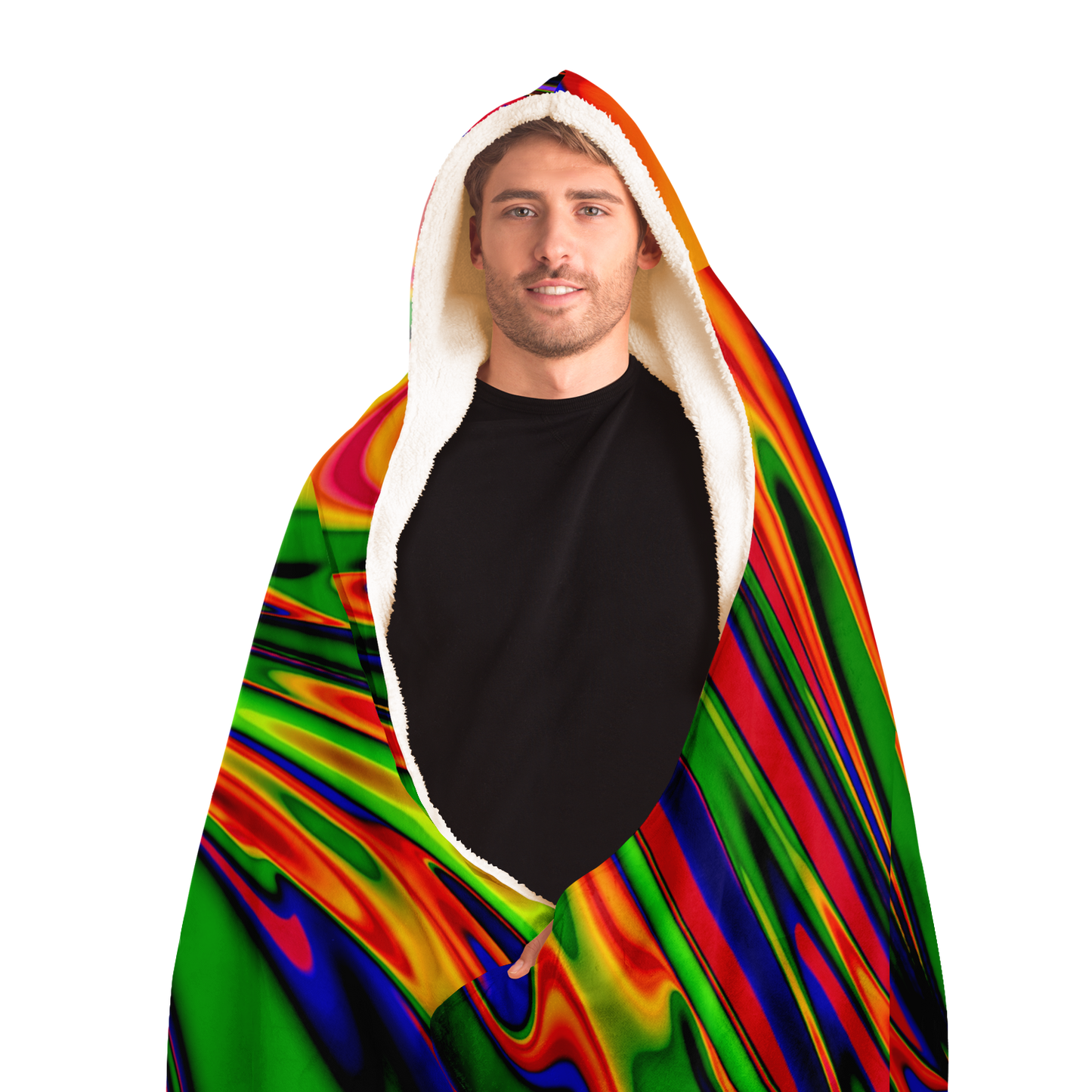 PRIMORDIAL OOZE \\ premium sherpa-lined hooded blanket