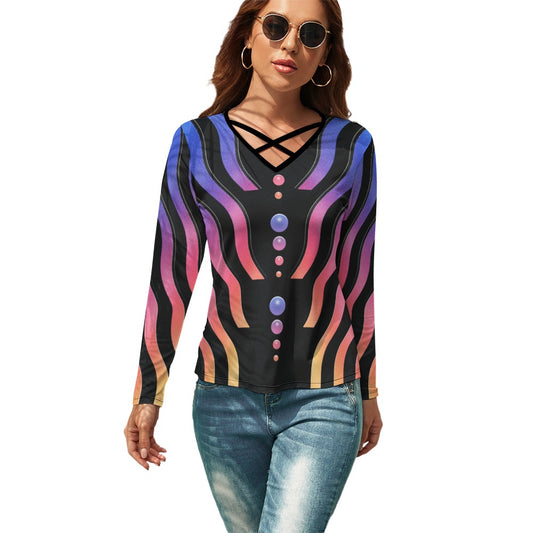 FLOW STATE \\ strappy V-neck tee