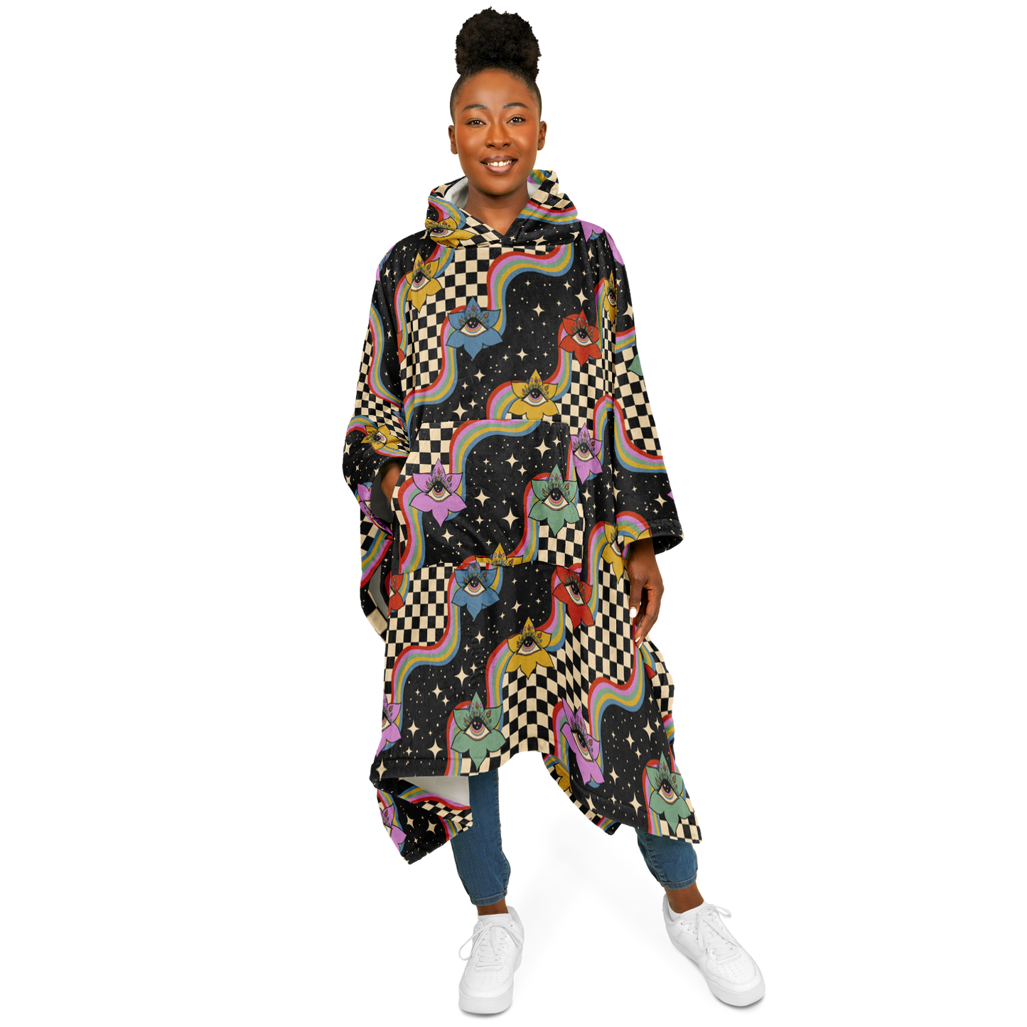 EYE SPY \\ Flannel Blanket Poncho
