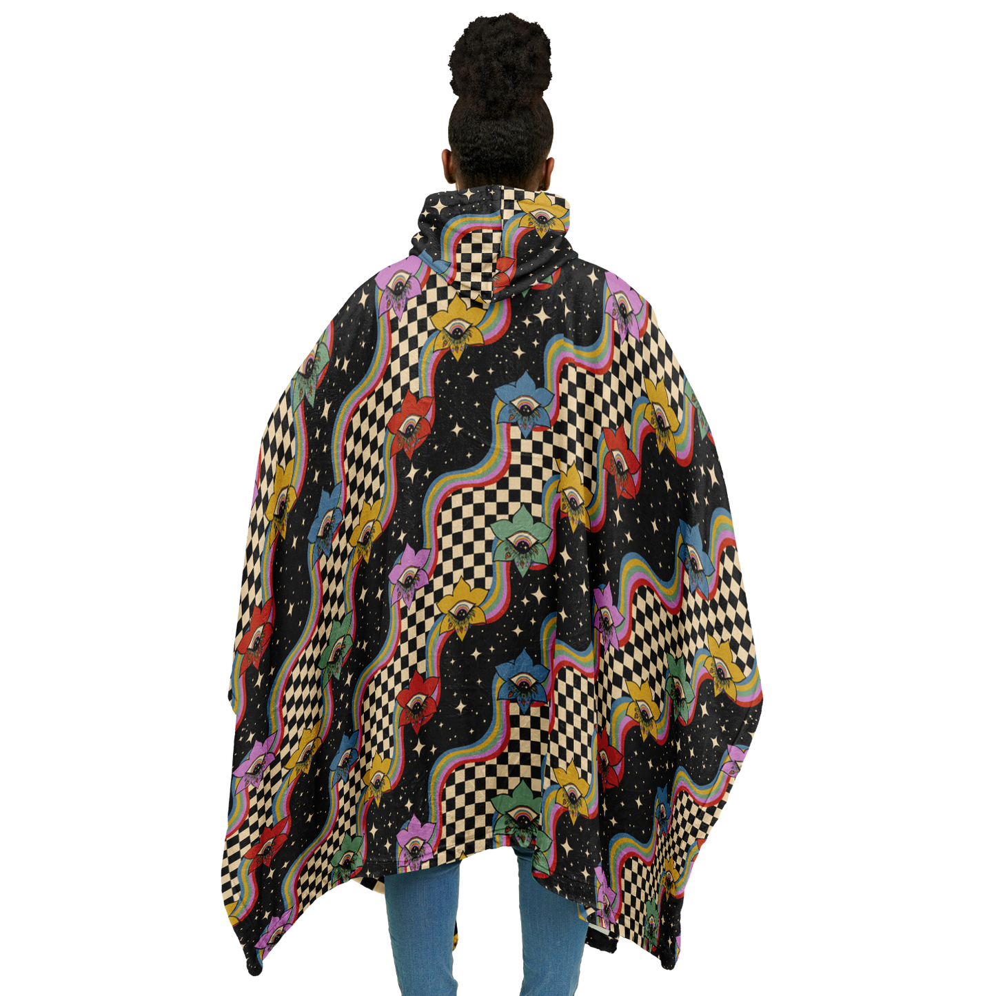 EYE SPY \\ Flannel Blanket Poncho