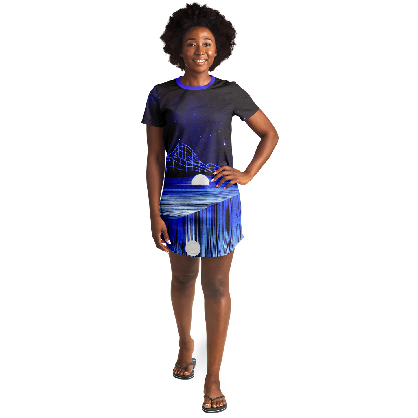 GLITCH MOUNTAIN \\ t-shirt dress